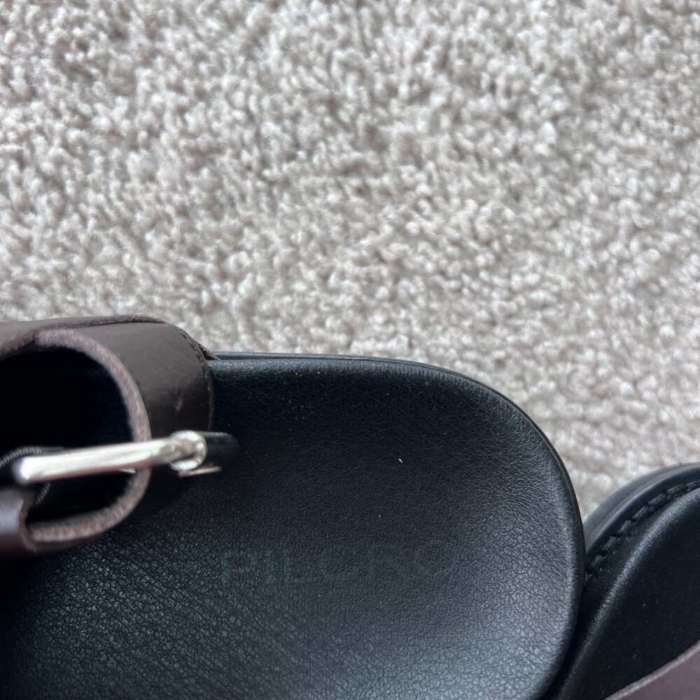 Pilcro leather slingback slides - Picture 4 of 5